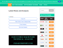 Tablet Screenshot of fxdailyreport.com